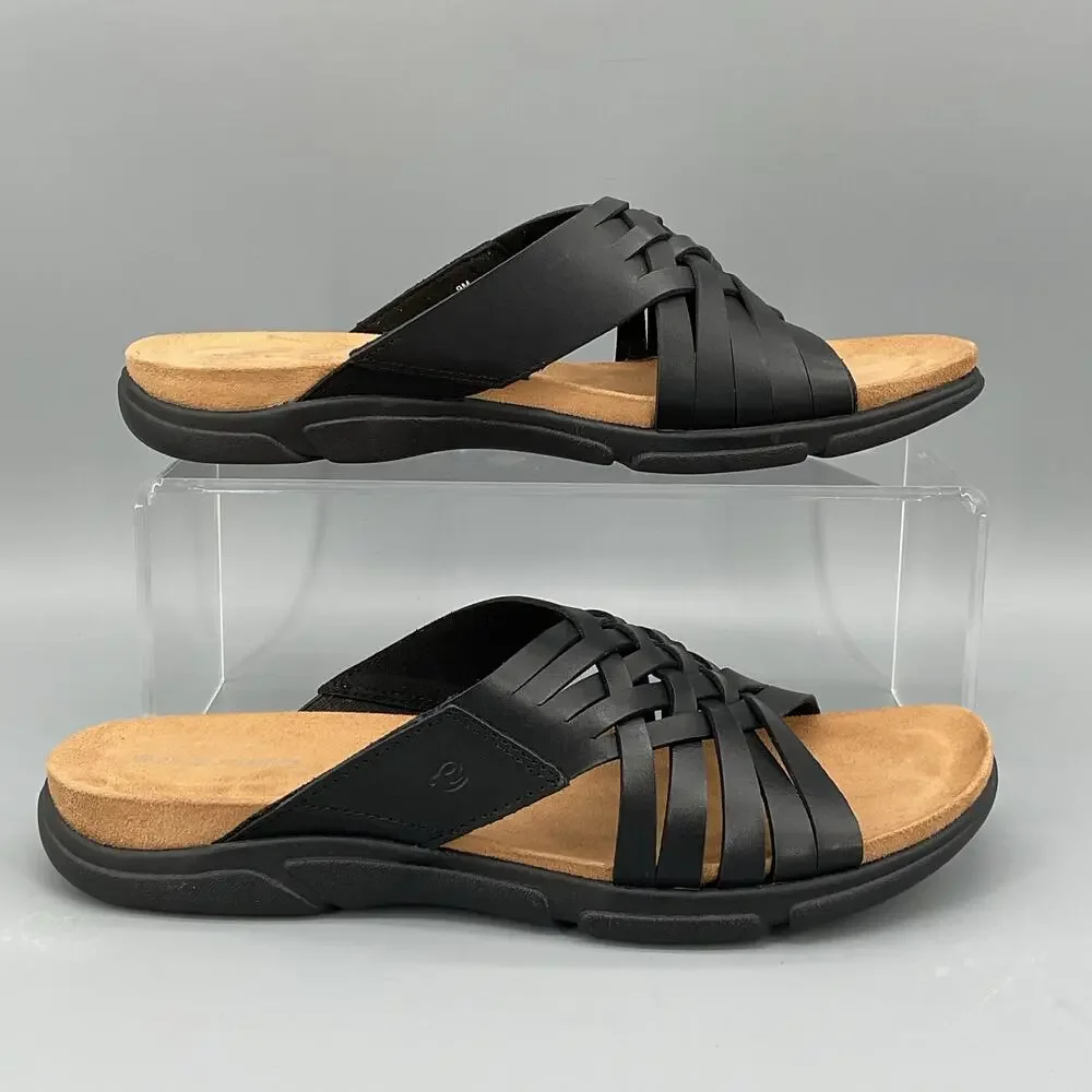 NEW Easy Spirit Women’s Meadow Slip on Sandals Black Size 6.5M